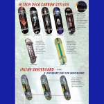 2003 Hitech Deck Carbon Stylish And Pro Skateboard.