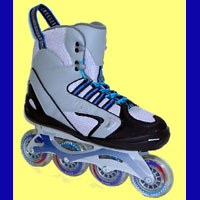 Soft Boot Inline Skates With CNC Aluminium Chassis